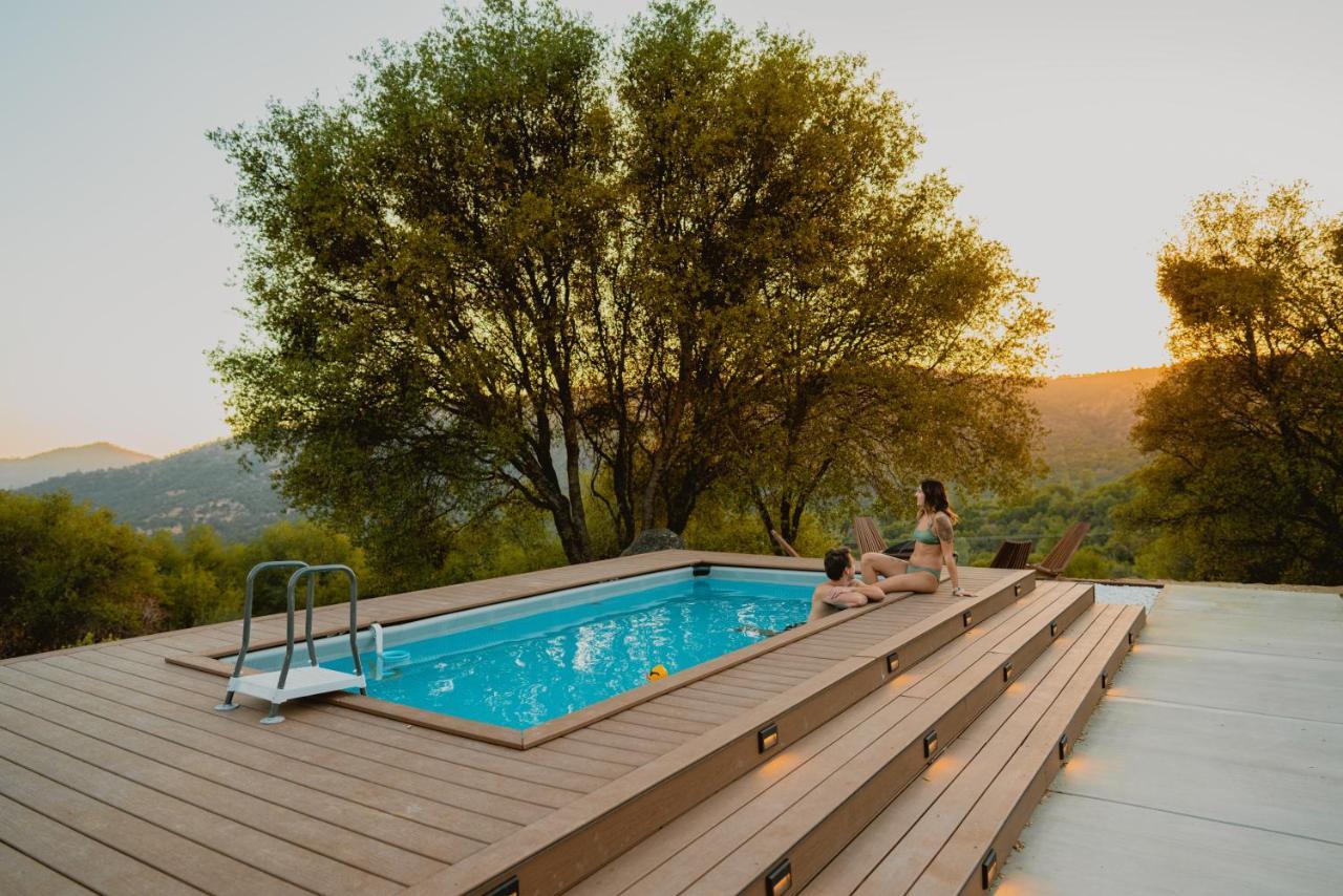 Boho Chic Oasis By Casa Oso With Pool, Spa And Views Ahwahnee Eksteriør billede