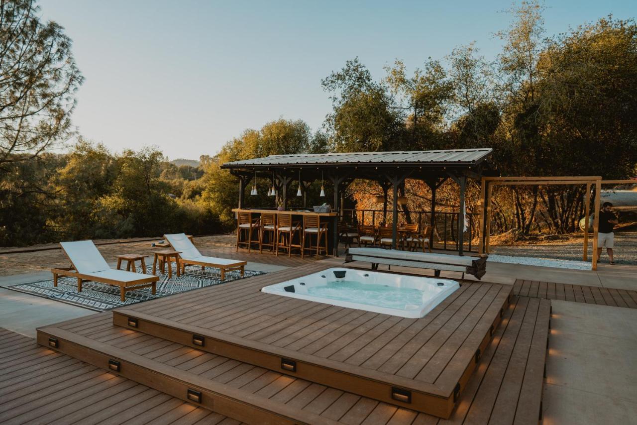 Boho Chic Oasis By Casa Oso With Pool, Spa And Views Ahwahnee Eksteriør billede